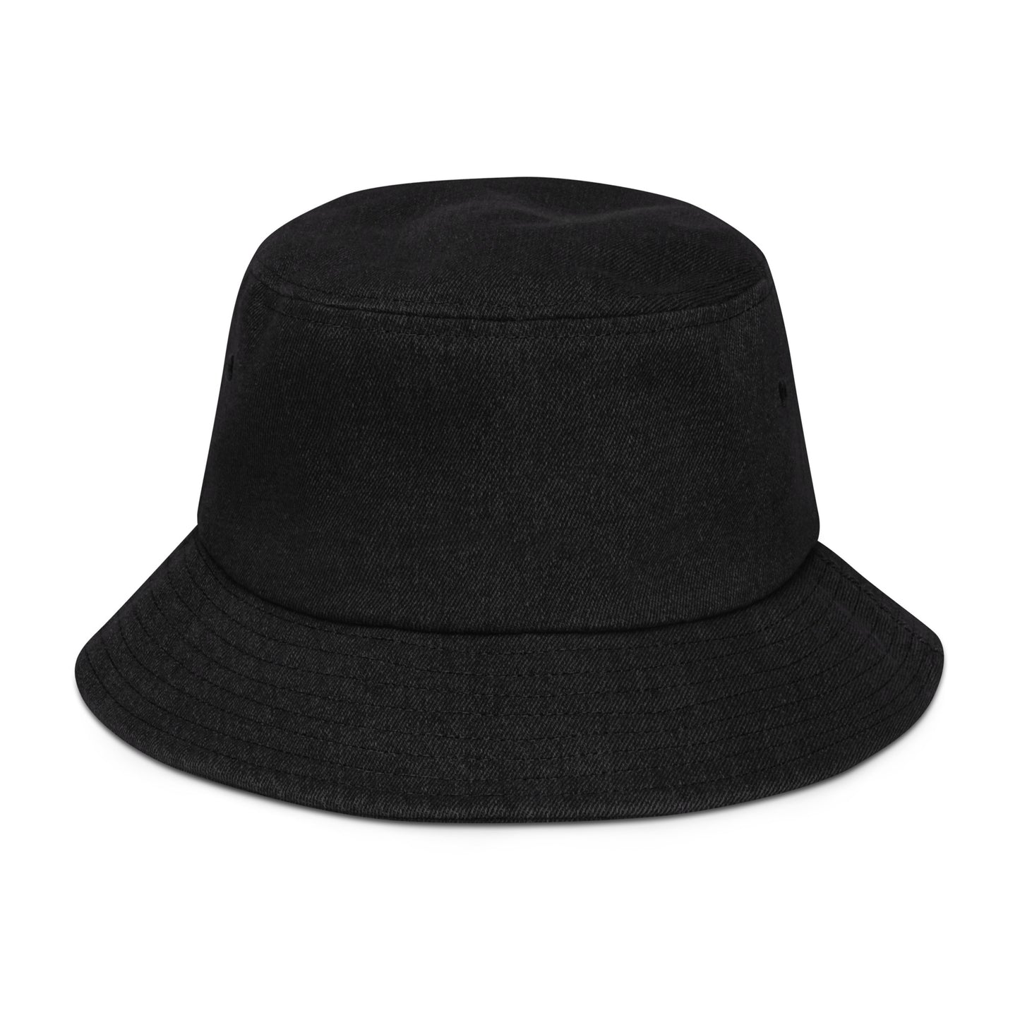 #EMDRSAVESLIVES Denim Bucket Hat (Black Denim / One size) , Flat Embroidery