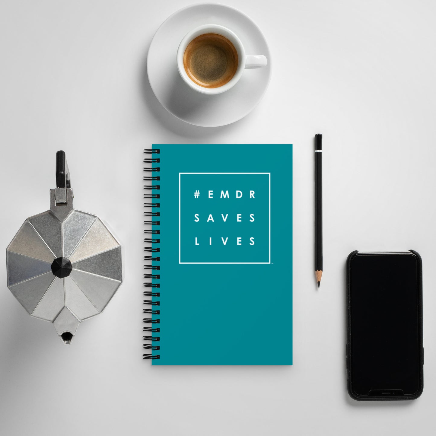 #EMDRSAVESLIVES Spiral notebook
