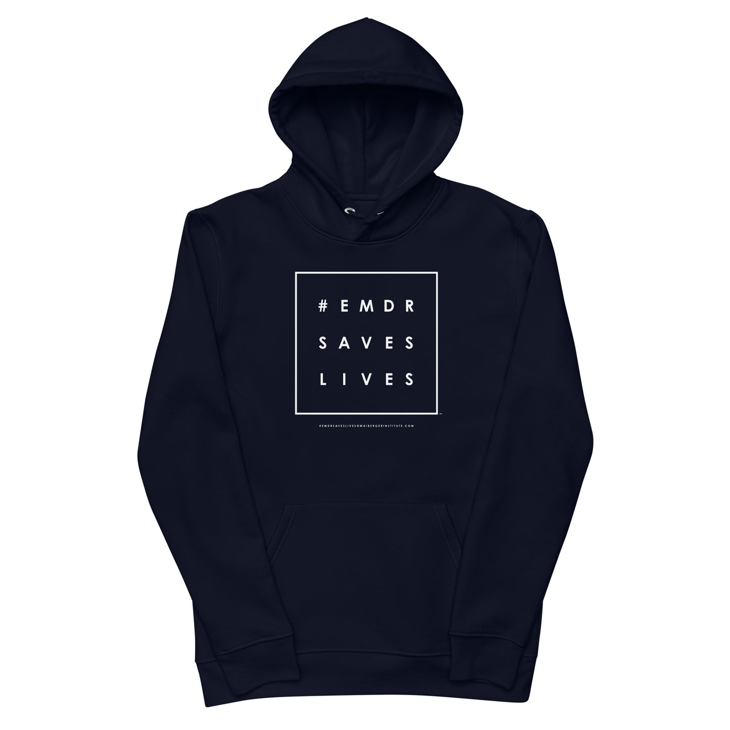 #EMDRSAVESLIVES Unisex Essential Eco Hoodie - Set-In Sleeves - Front Pouch Pockets