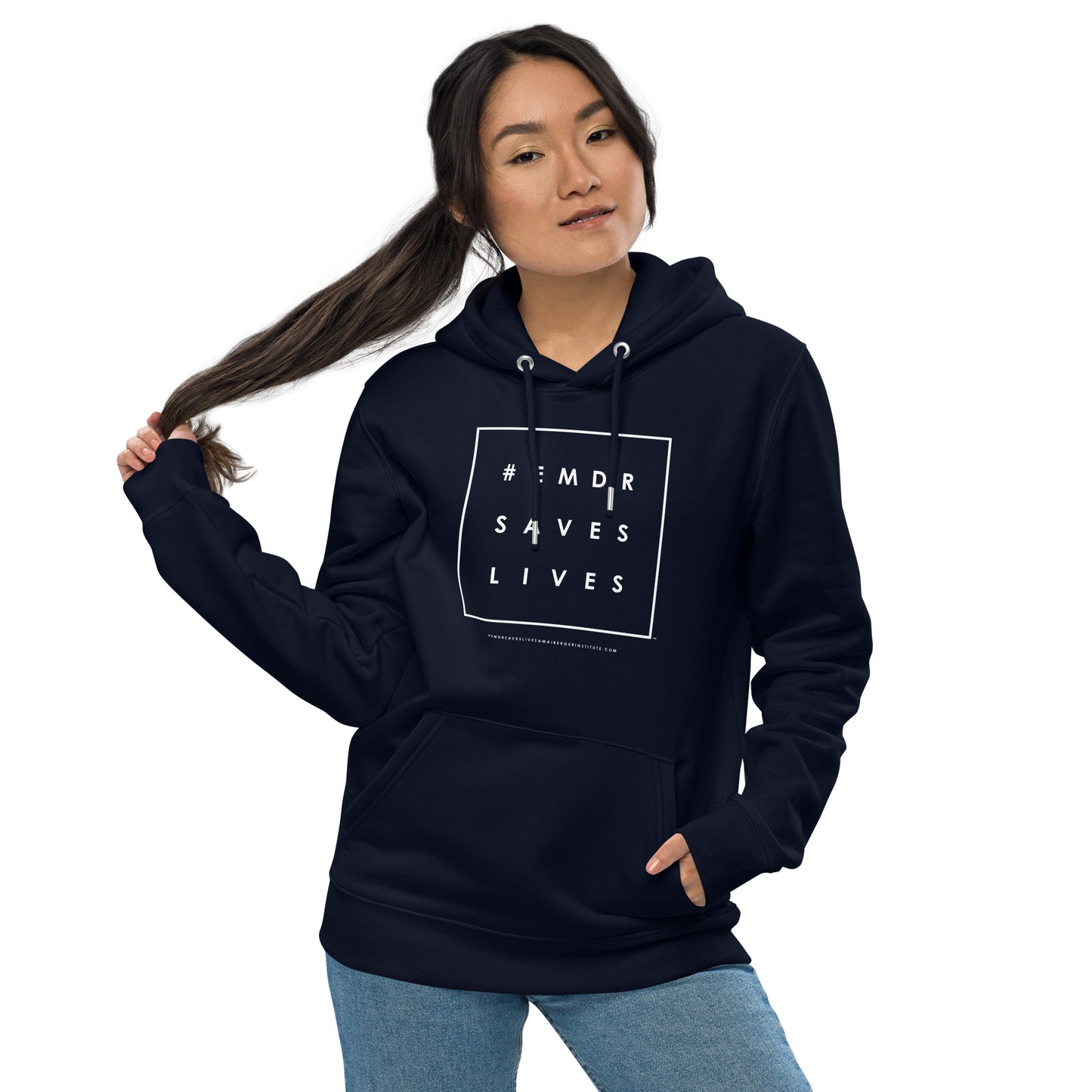 #EMDRSAVESLIVES Unisex Essential Eco Hoodie - Set-In Sleeves - Front Pouch Pockets